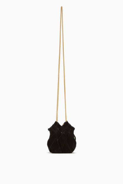 Charlotte Mini Crossbody with Chain - Noir